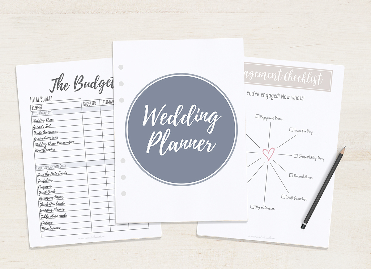 Free Printable Wedding Planner - A5 &amp;amp; Letter - Free Printable Wedding Planner Book Pdf