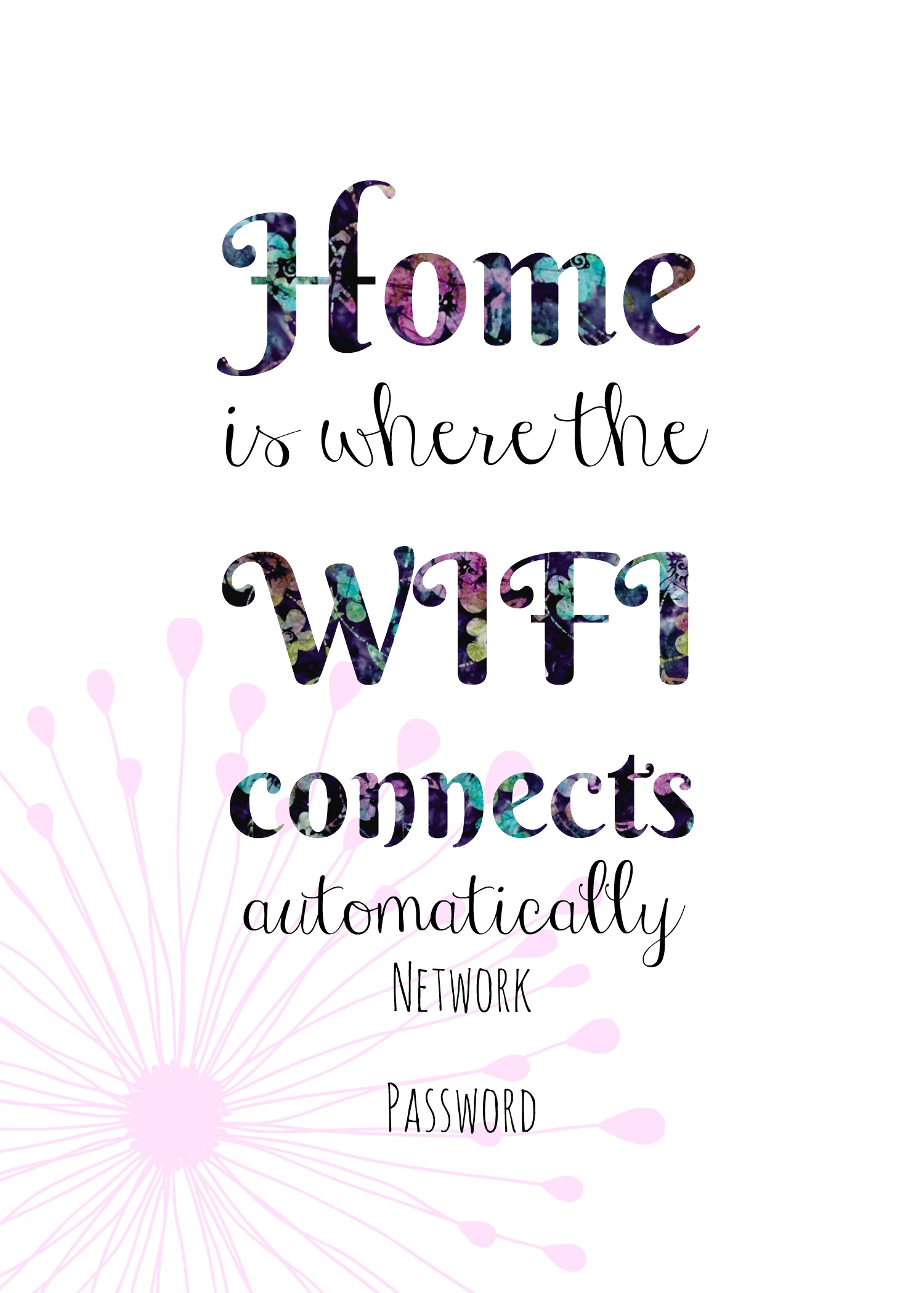 Free Printable Wifi Sign, Guest Room Ideas. - Free Printable Wifi Sign