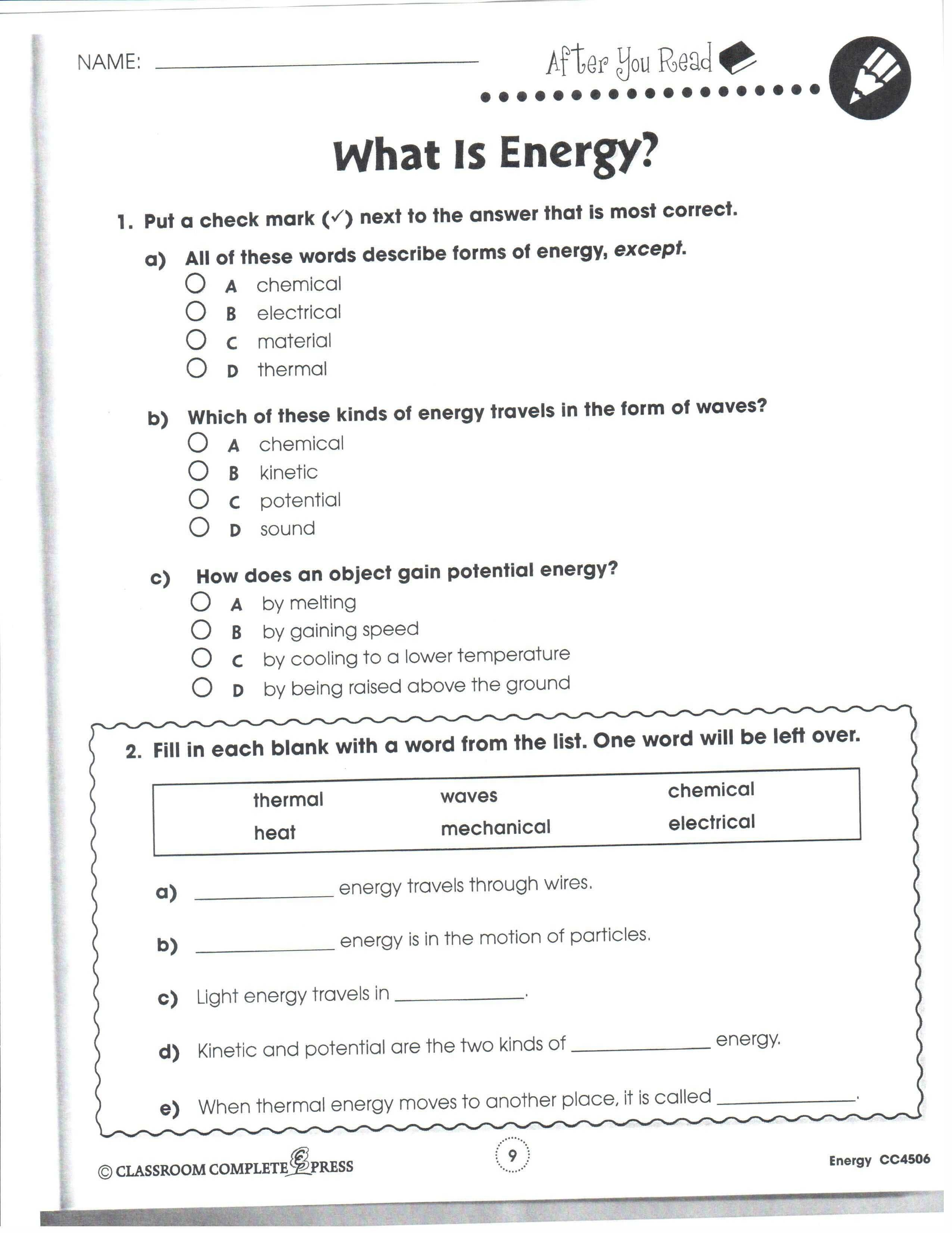 Free Printable Worksheets For 3Rd Grade Science – Worksheet Template - Free Printable Science Worksheets For Grade 2