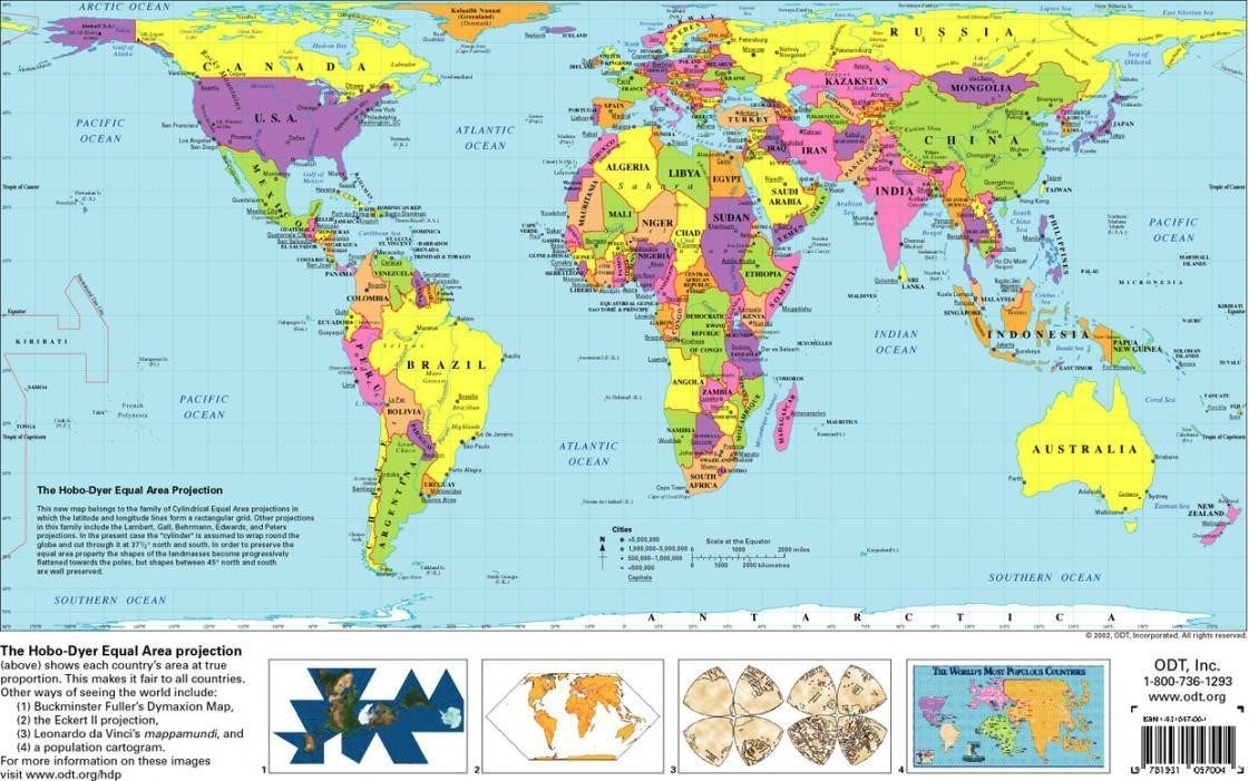Free Printable World Map | Flygaytube - Free Printable World Map