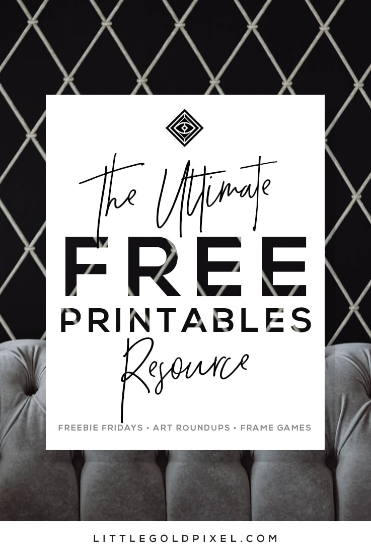 Free Printables • Design &amp;amp; Gallery Wall Resources • Little Gold Pixel - Free Printable Funny Posters