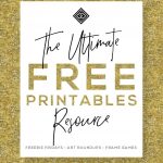 Free Printables • Design & Gallery Wall Resources • Little Gold Pixel   Free Printable Wall Art 8X10