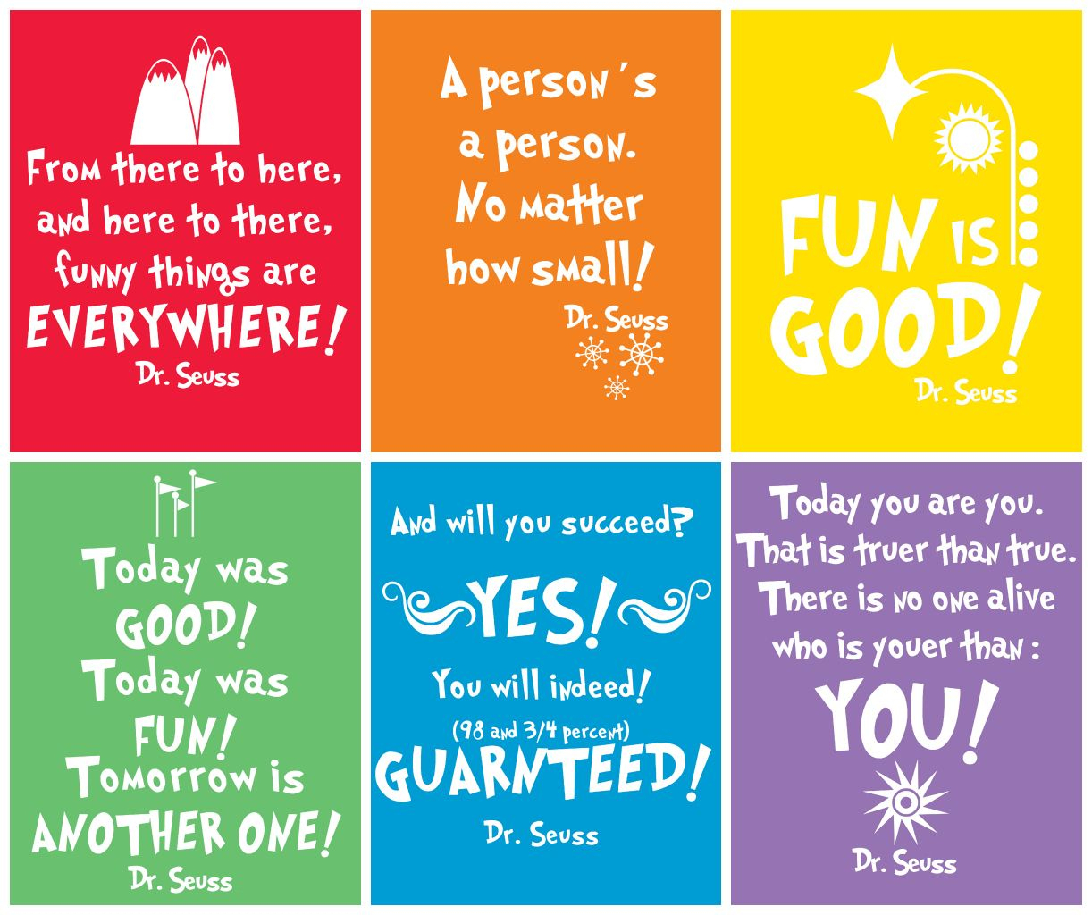 Free Prints} Dr Seuss | Dr. Seuss | Pinterest | Printables, Free - Free Printable Dr Seuss Quotes