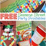 Free Sesame Street Birthday Party Printables   Free Printable Sesame Street Cupcake Toppers