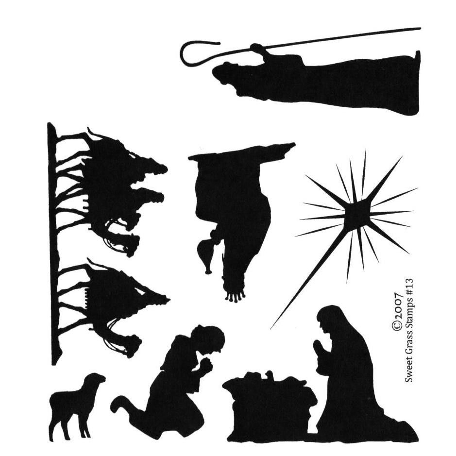 Free Silhoutte Nativity Scene Patterns | Christmas Nativity - Free Printable Nativity Silhouette