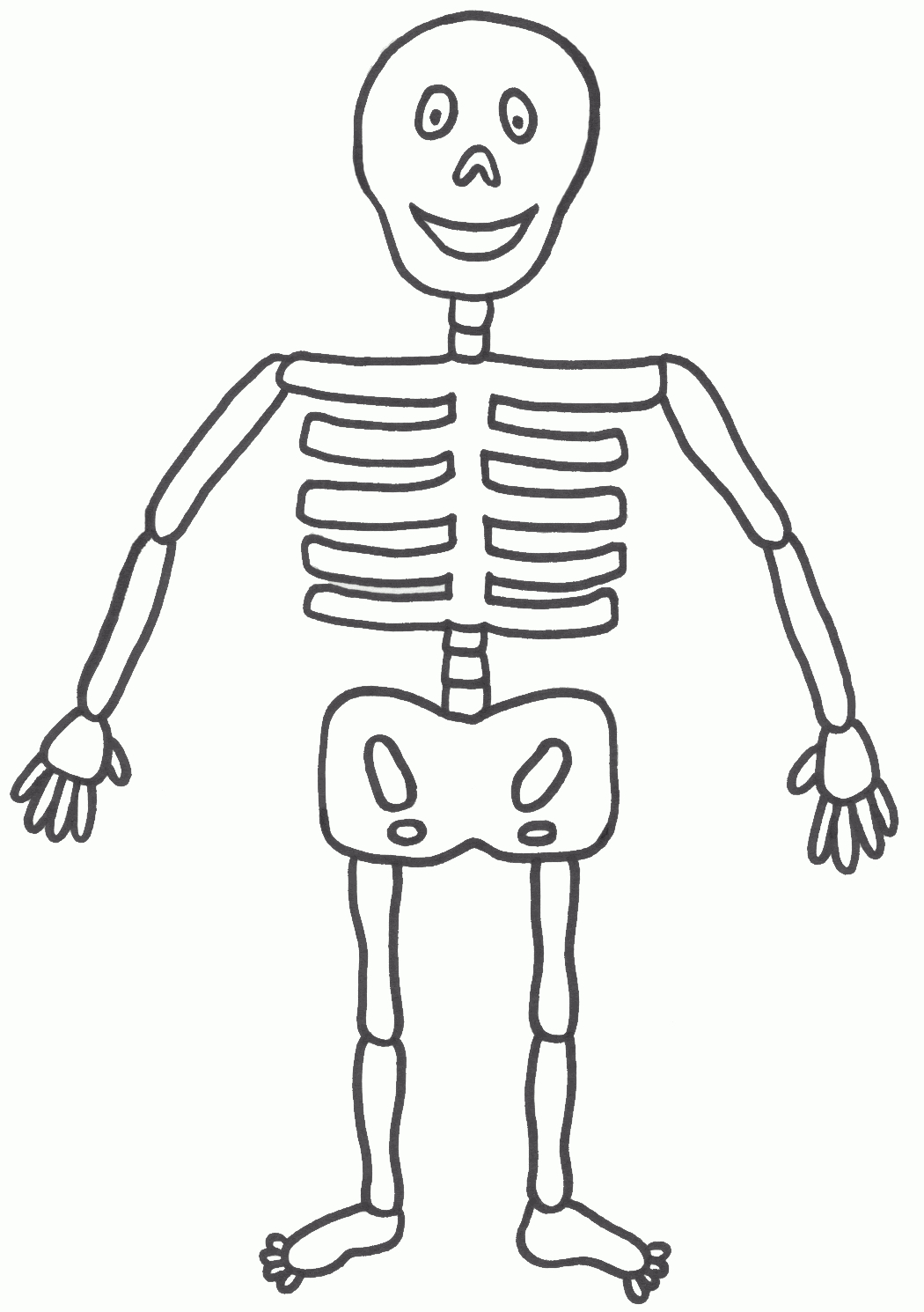 Free Skeleton Picture For Kids, Download Free Clip Art, Free Clip - Free Printable Skeleton Coloring Pages