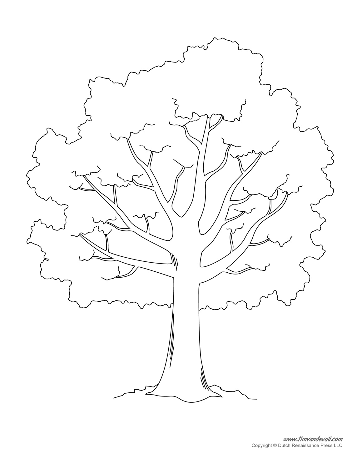 Free Stencil Of A Tree Outline, Download Free Clip Art, Free Clip - Free Printable Palm Tree Template