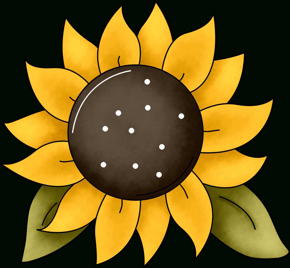 Free Free 152 Outline Free Sunflower Clipart SVG PNG EPS DXF File