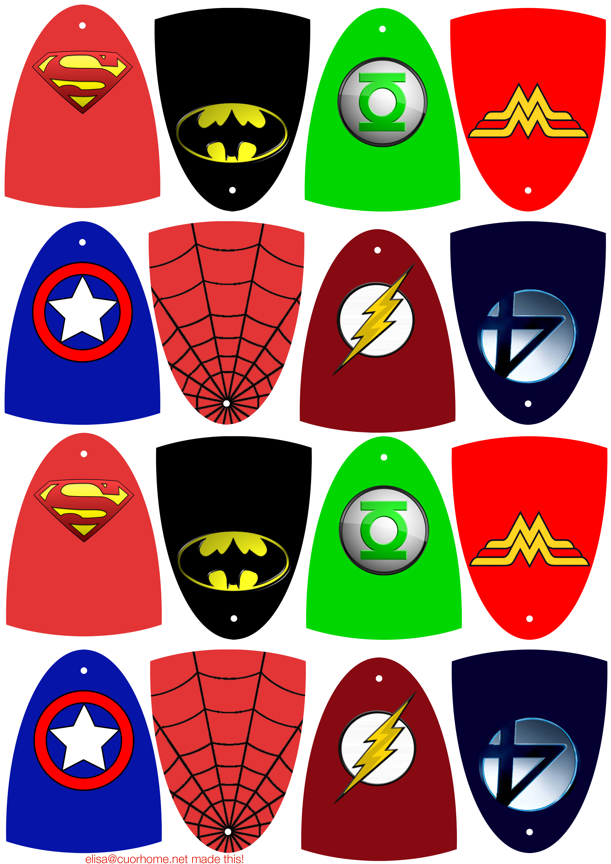 Free Superhero Printables Clipart Collection - Free Printable Superhero Pictures