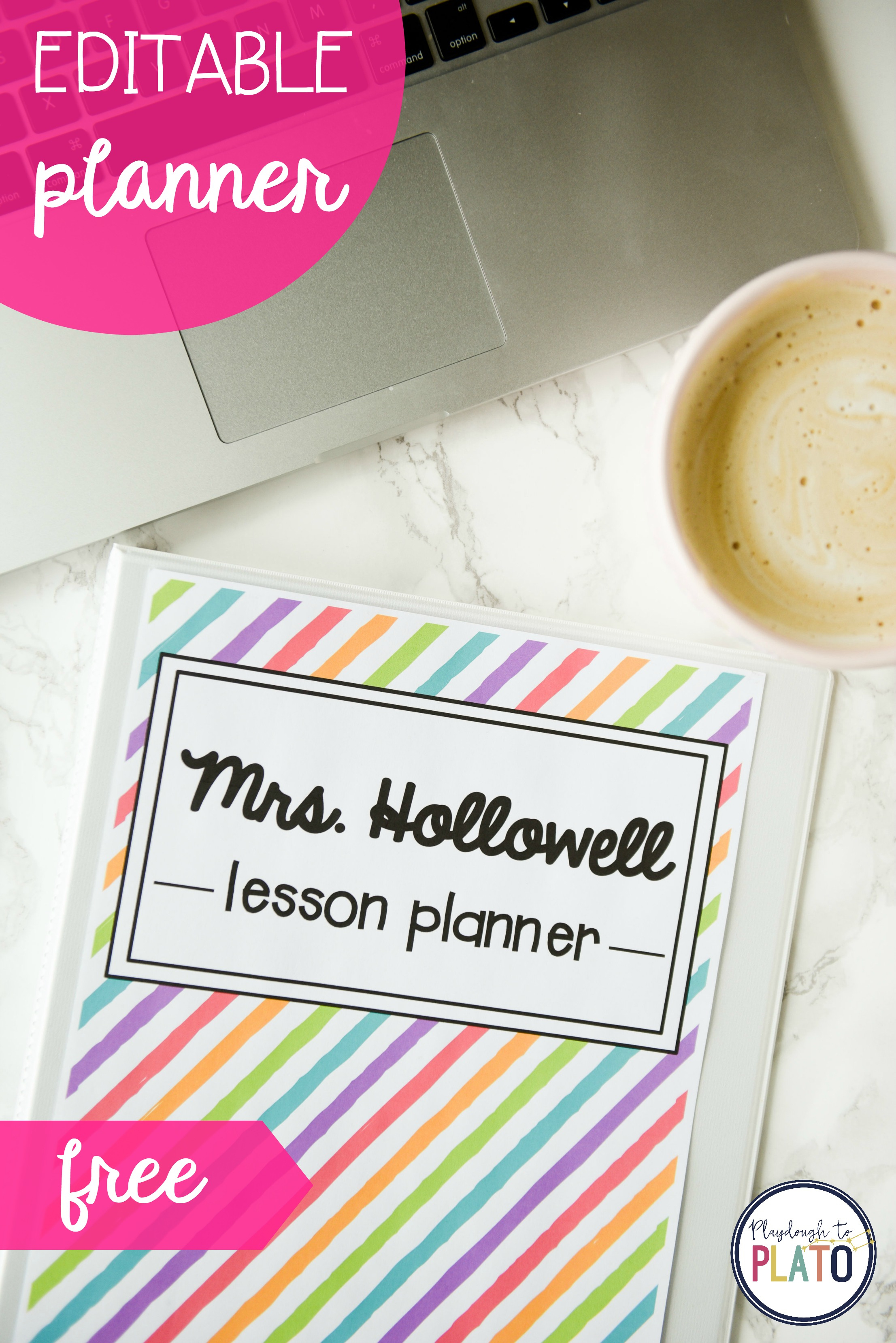 Free Teacher Planner - Playdough To Plato - Free Printable Teacher Planner Pages