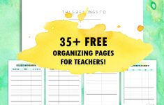 Free Printable Teacher Planner