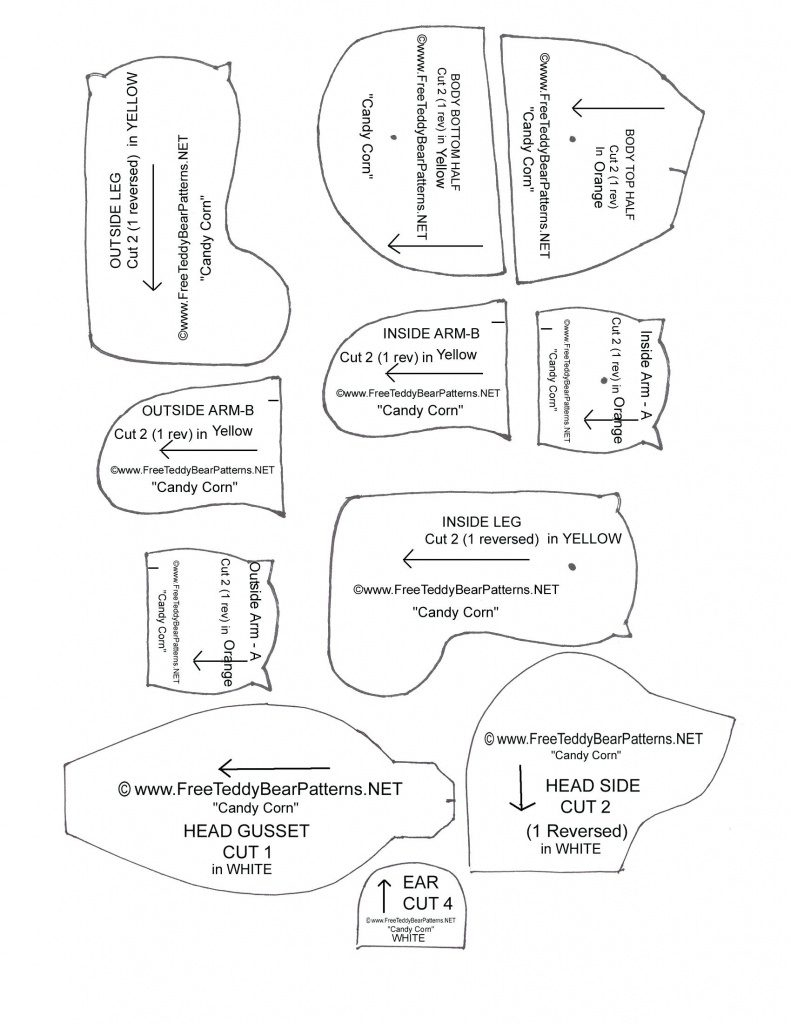 Free Teddy Bear Patterns Printable | Free Printable - Free Teddy Bear Patterns Printable