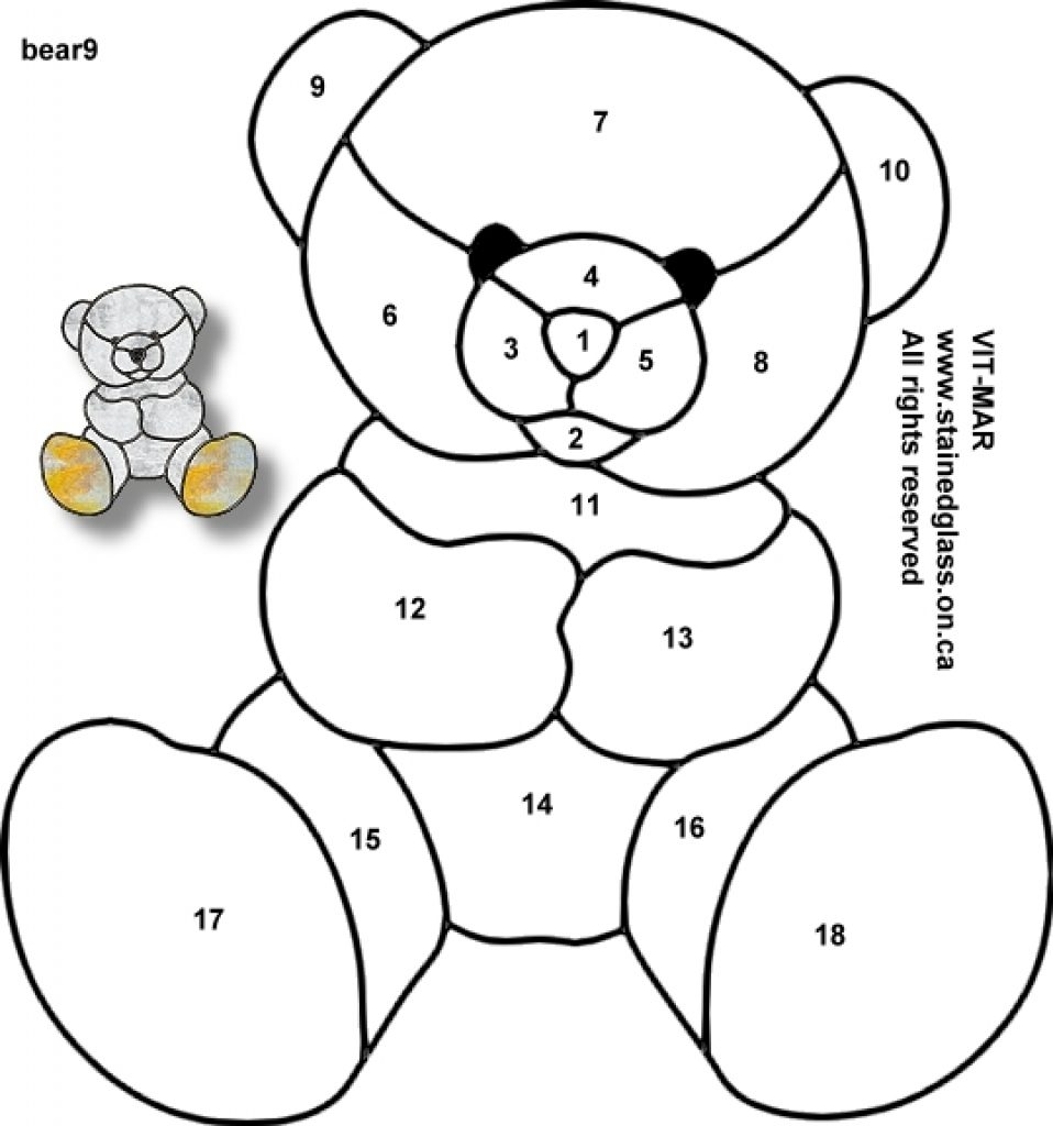 Printable Easy Teddy Bear Pattern Printable Word Searches