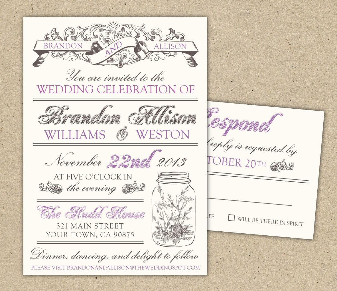 Free Templates For Invitations | Free Printable Vintage Wedding - Free Printable Wedding Invitations Templates Downloads