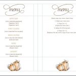 Free Thanksgiving Menu Template | Full Serive Menu | Pinterest   Free Printable Thanksgiving Menu Template