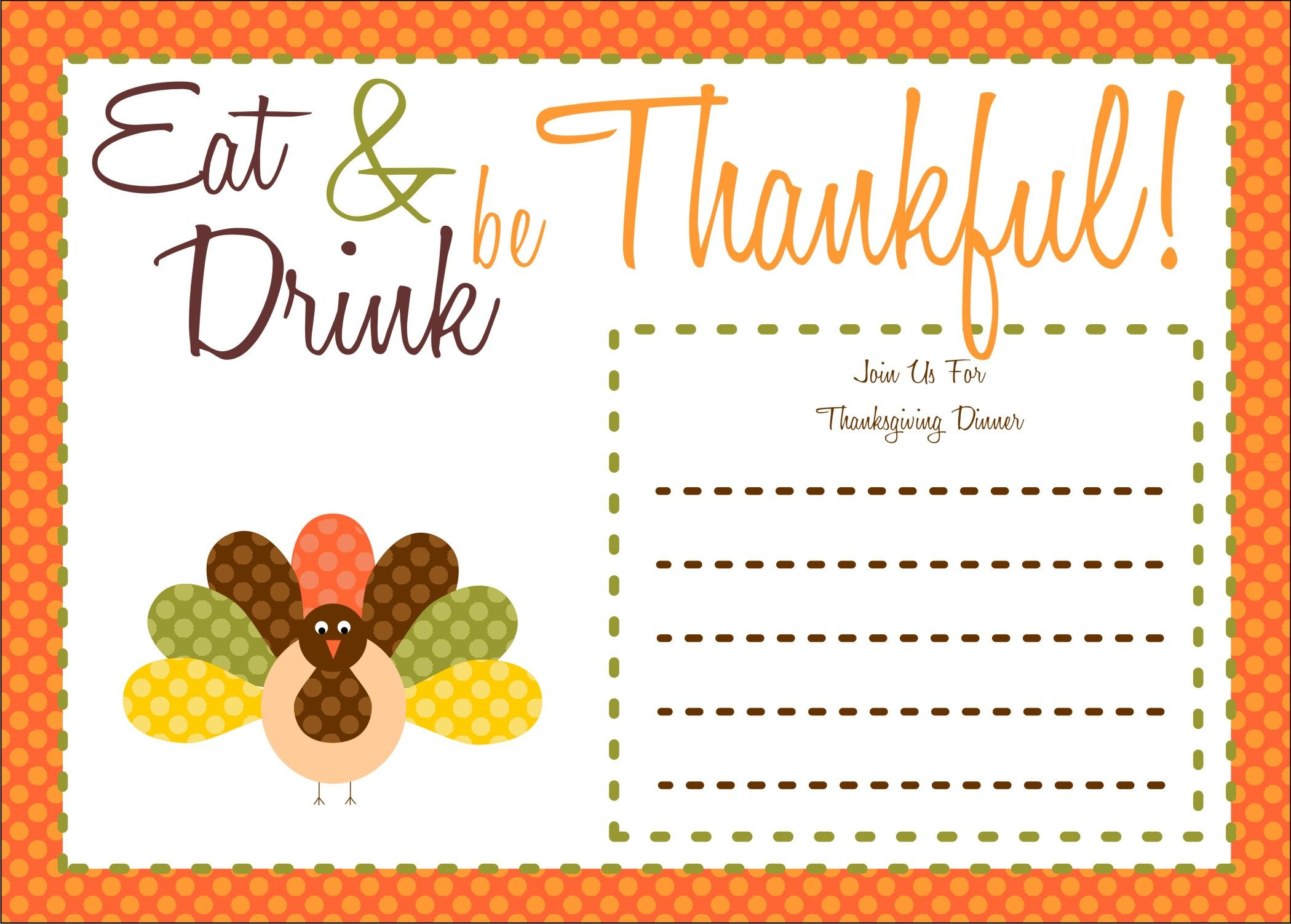 Free Thanksgiving Printables From The Party Bakery | Free Printables - Free Printable Thanksgiving Cards