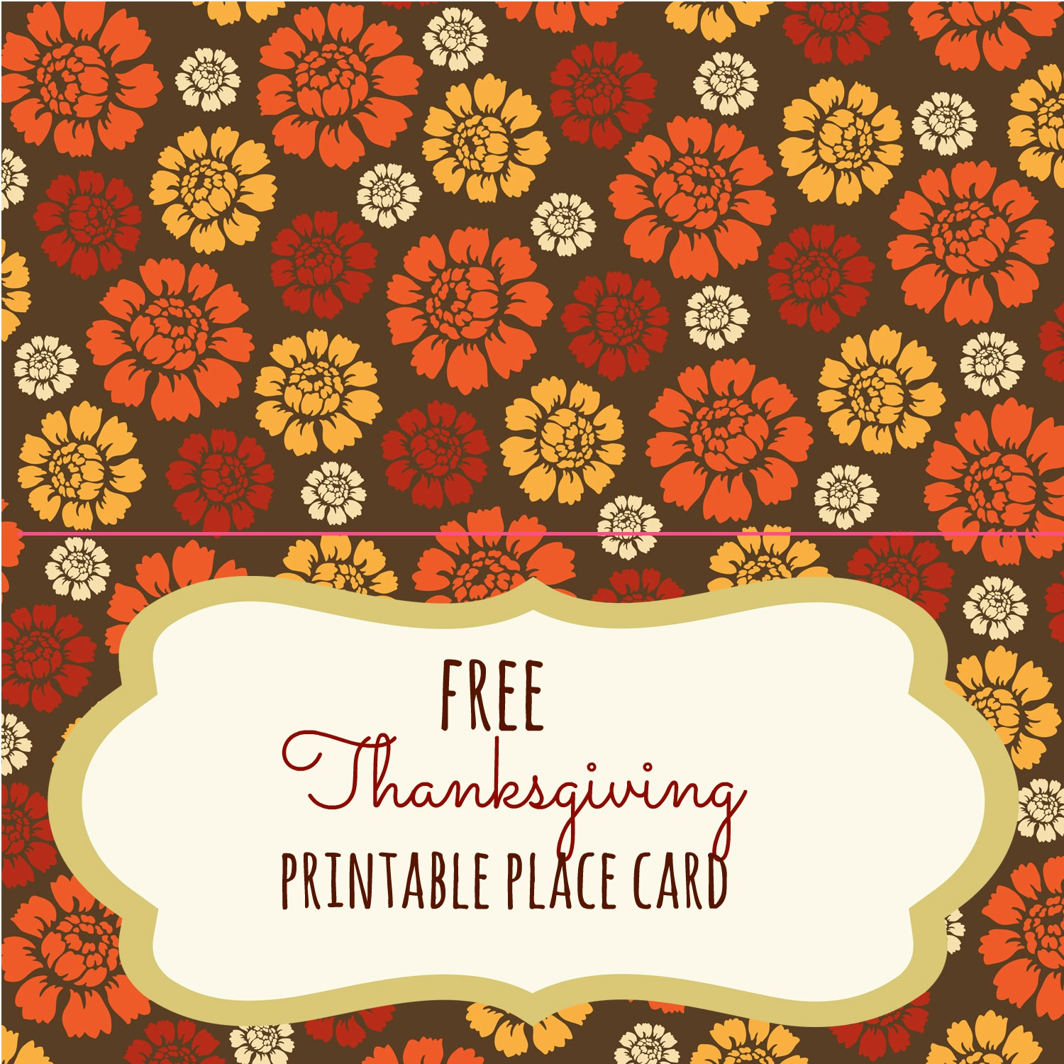 Free Thanksgiving Printables - Frugal Fanatic - Free Printable Thanksgiving Place Cards