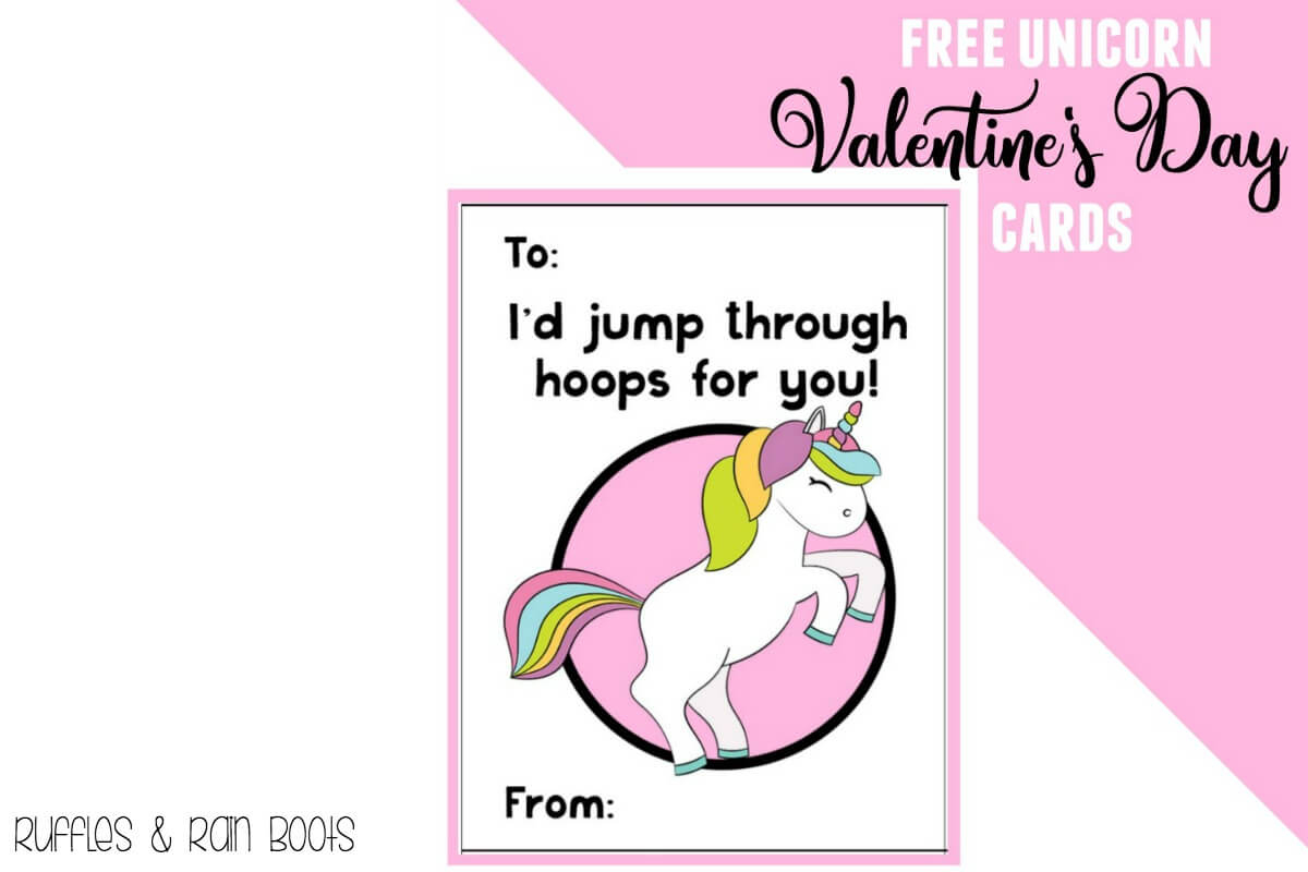 Free Unicorn Valentine&amp;#039;s Day Cards Printable For Kids - Ruffles And - Free Printable Valentines Day Cards For Kids