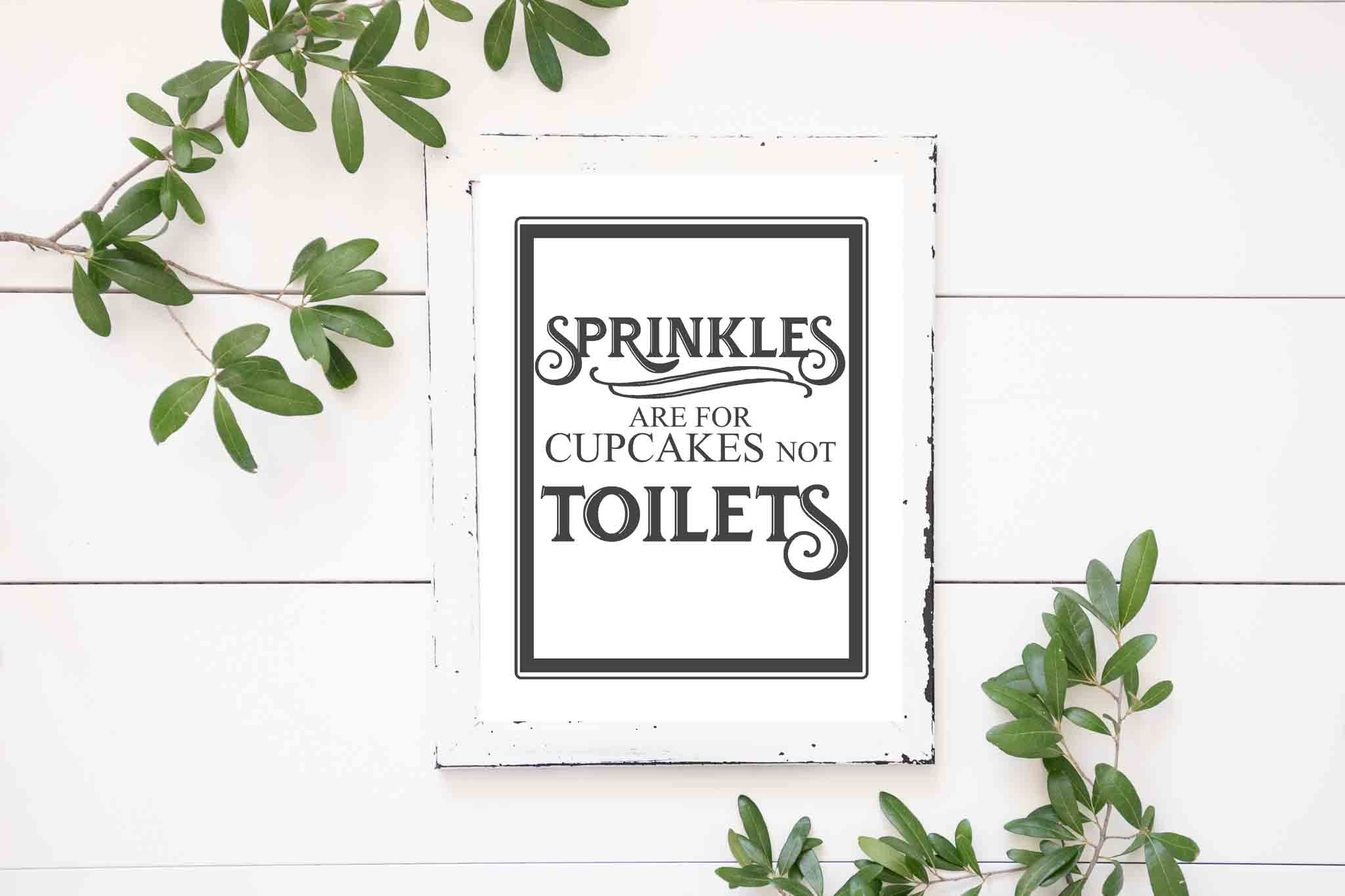 Free Vintage Bathroom Printables - The Mountain View Cottage - Free Printable Bathroom Quotes