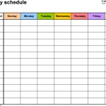 Free Weekly Schedule Templates For Word   18 Templates   Free Printable Blank Work Schedules