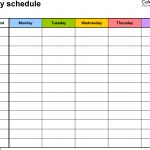Free Weekly Schedule Templates For Word   18 Templates   Free Printable Blank Work Schedules