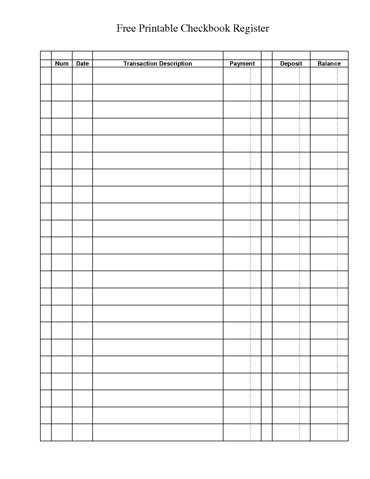 Free+Printable+Checkbook+Register+Templates | Finance | Pinterest - Free Printable Checks