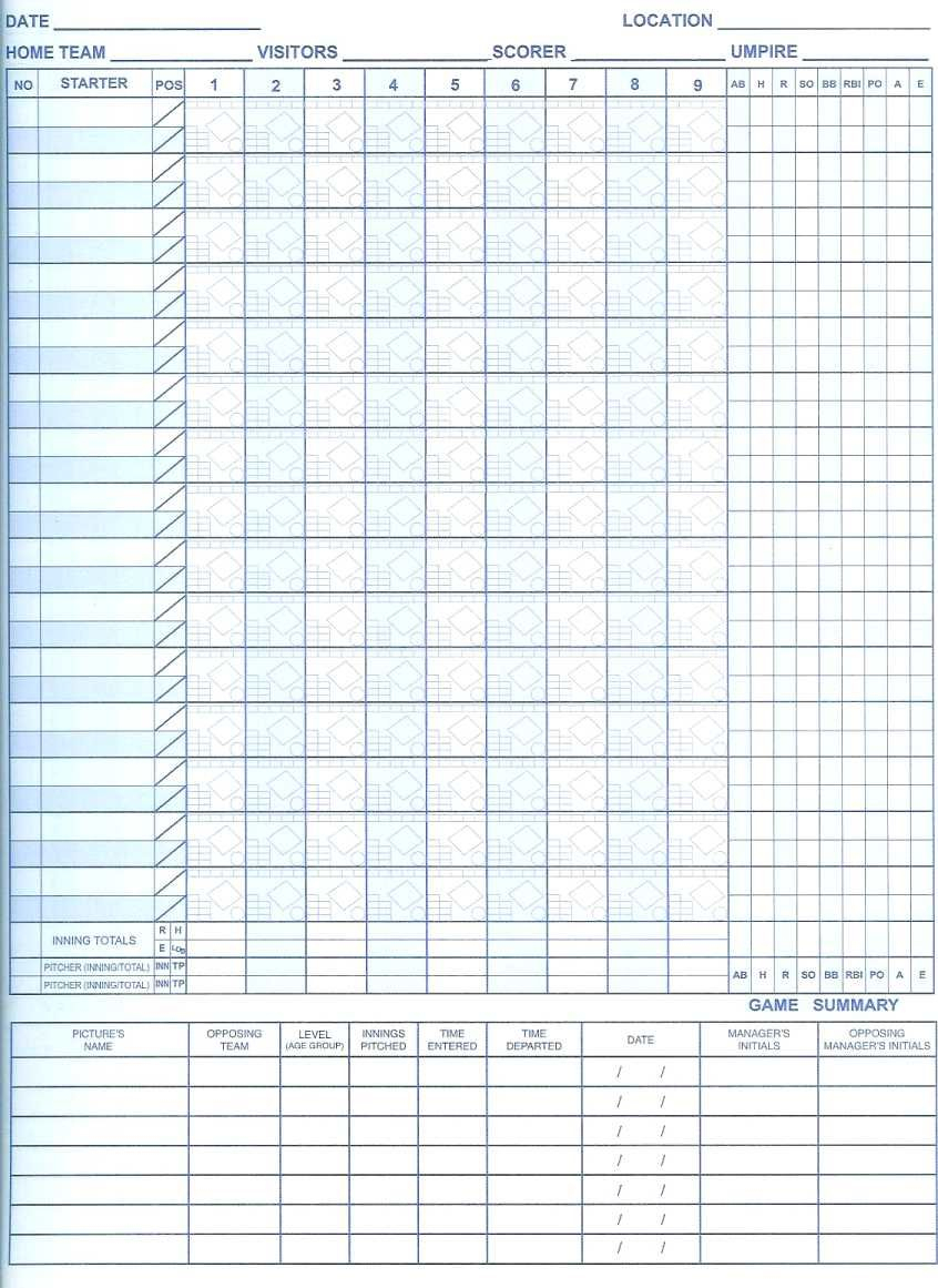 Free+Printable+Softball+Scorebook+Sheets | Softball | Softball - Free Printable Softball Images