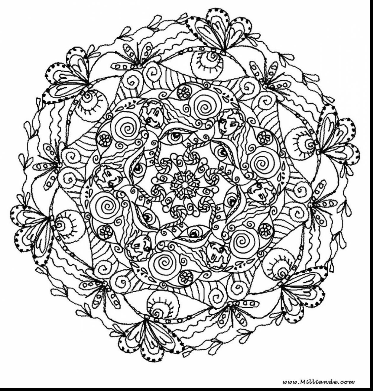 Fresh Magnificent Printable Mandala Coloring Pages Adults With Hard - Free Printable Mandala Coloring Pages For Adults