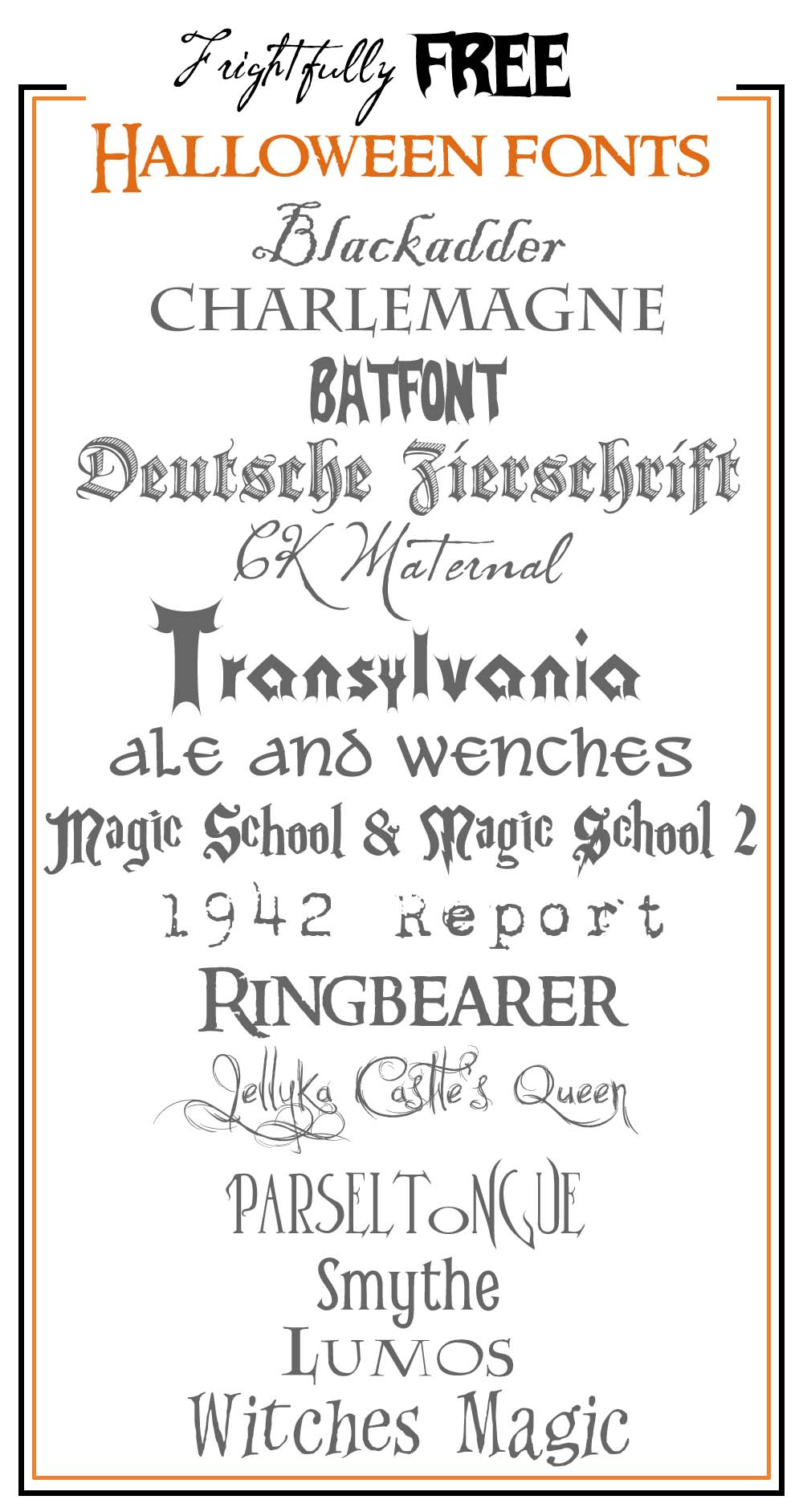 Frightfully Free Halloween Fonts - Free Printable Fonts