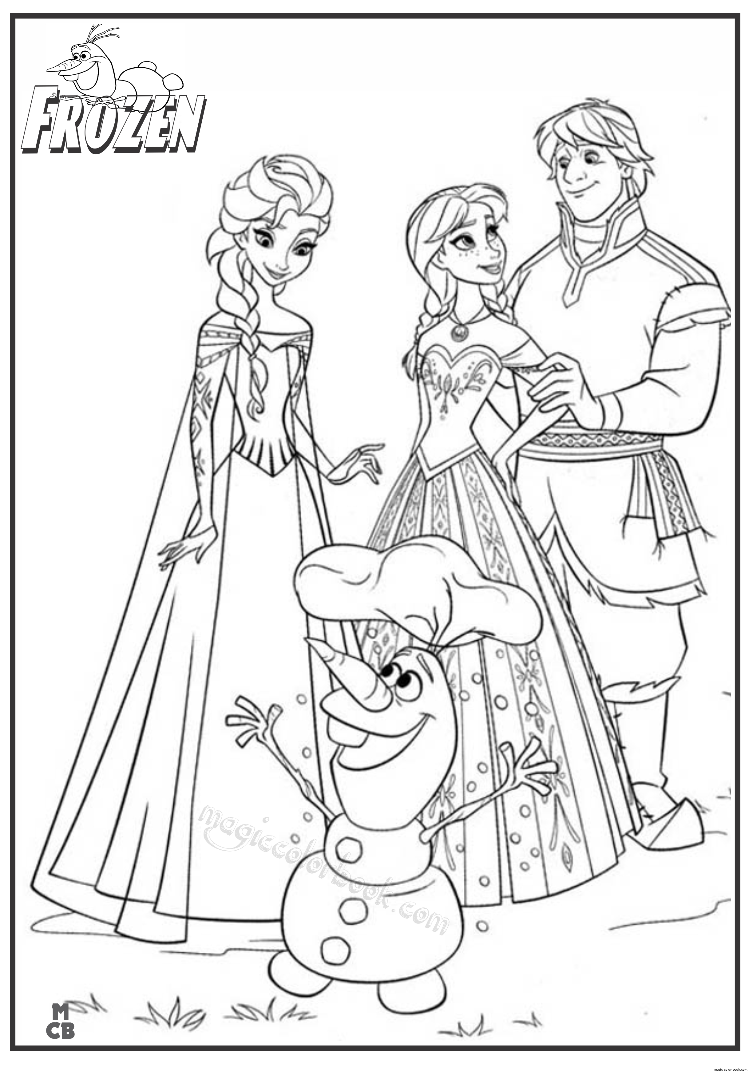 Frozen Coloring Page - Coloring Home - Free Printable Frozen Coloring Pages