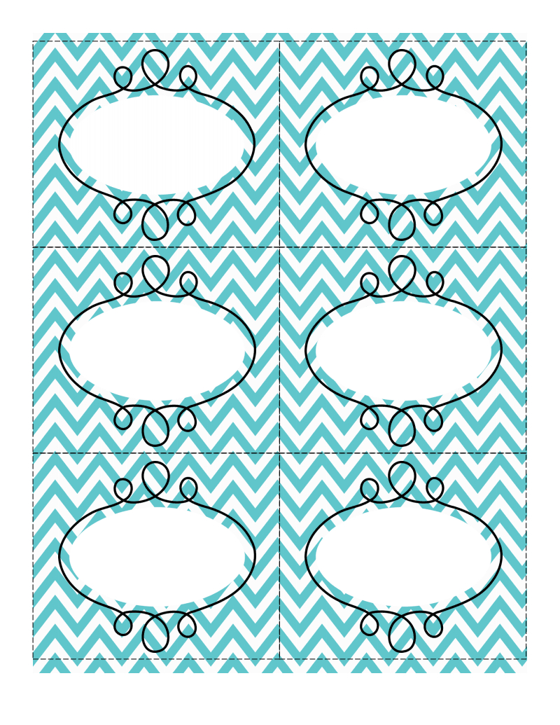 Fun Chevron-Patterned Labels | Consolidation Ideas | Printable - Free Printable Chevron Labels