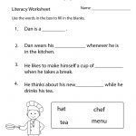 Fun Literacy Worksheet Printable | English Ws | Pinterest | Literacy   Free Printable Literacy Worksheets For Adults
