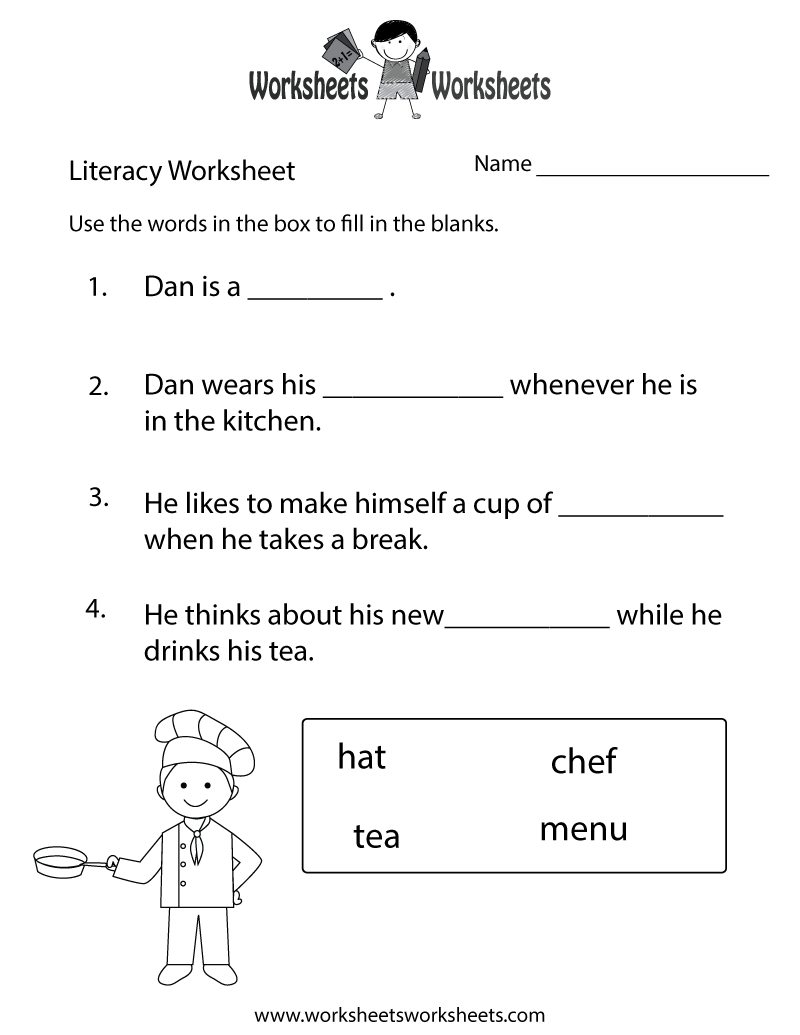 Fun Literacy Worksheet Printable | English Ws | Pinterest | Literacy - Free Printable Literacy Worksheets For Adults