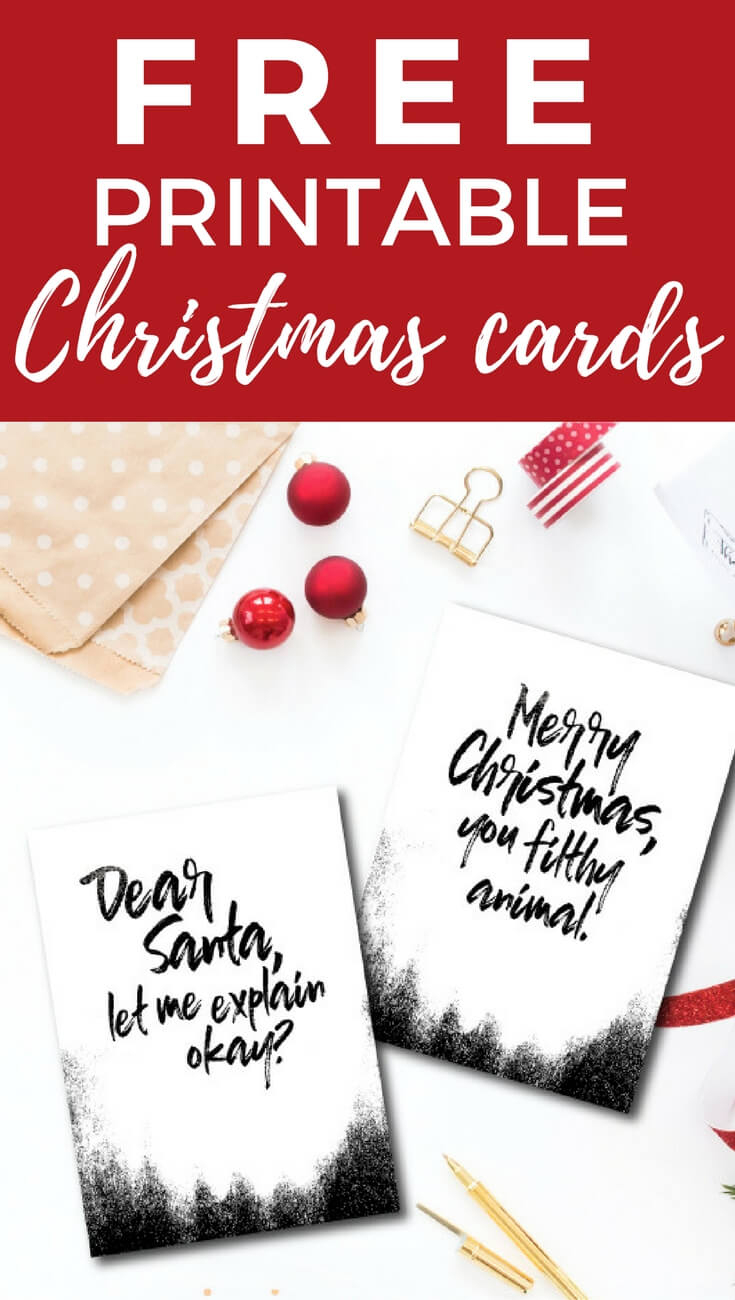 Funny And Free Printable Christmas Cards | Kaleidoscope Living - Free Printable Holiday Cards