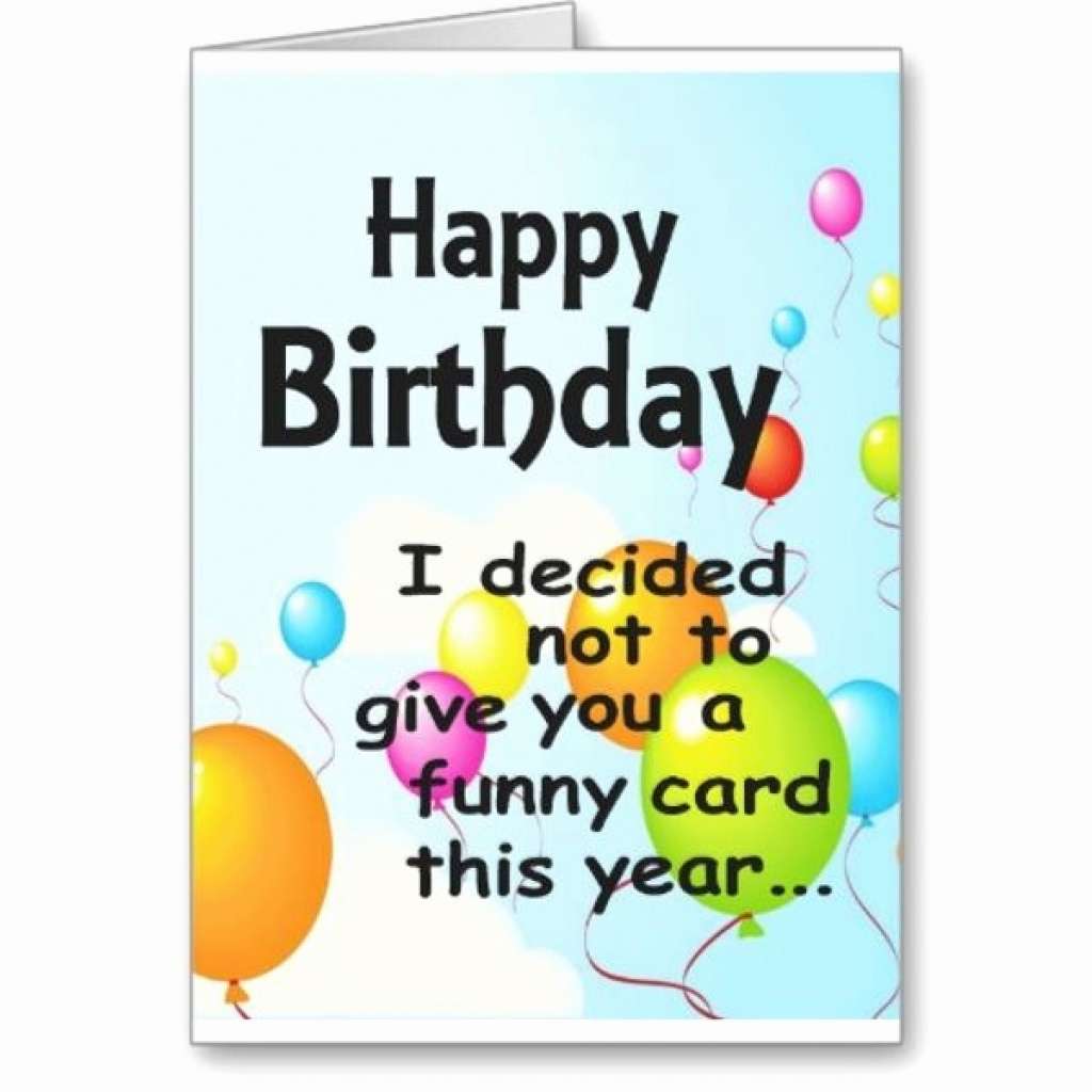 Funny Birthday Card Printables - Saman.cinetonic.co Intended For - Free Online Funny Birthday Cards Printable