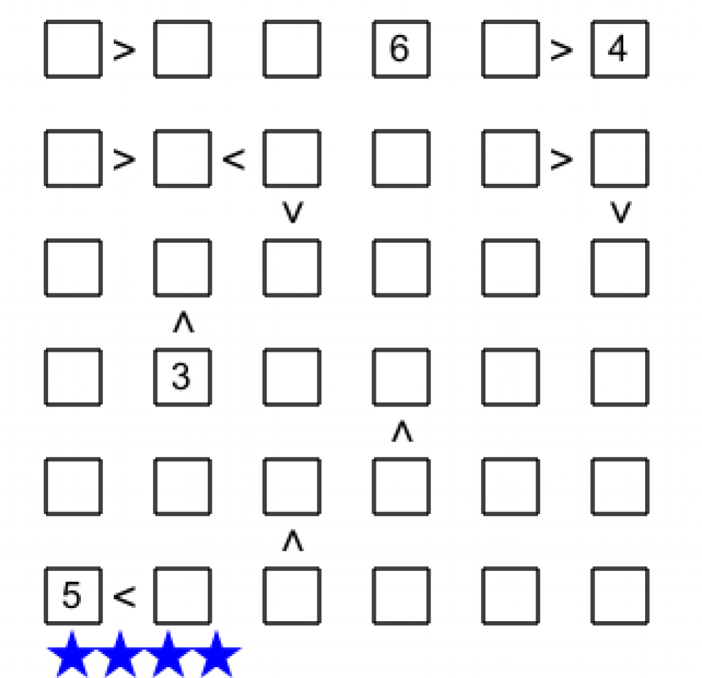 Futoshiki Intended For Free Printable Futoshiki Puzzles | Free Printable - Free Printable Futoshiki Puzzles