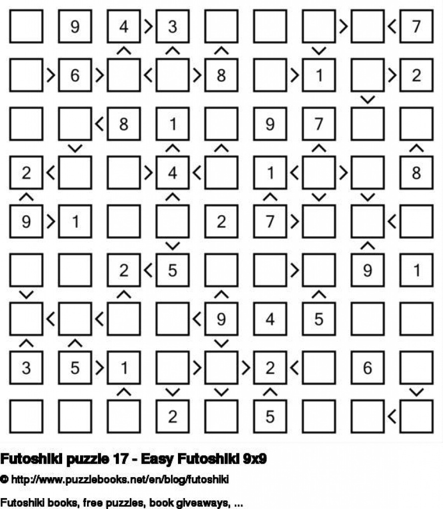 Futoshiki Puzzles (Logic Plus Inequalities) This Looks Like A Fun - Free Printable Futoshiki Puzzles