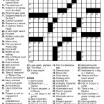 General Knowledge Easy Crossword Puzzles | Penaime   Free Printable Sunday Crossword Puzzles