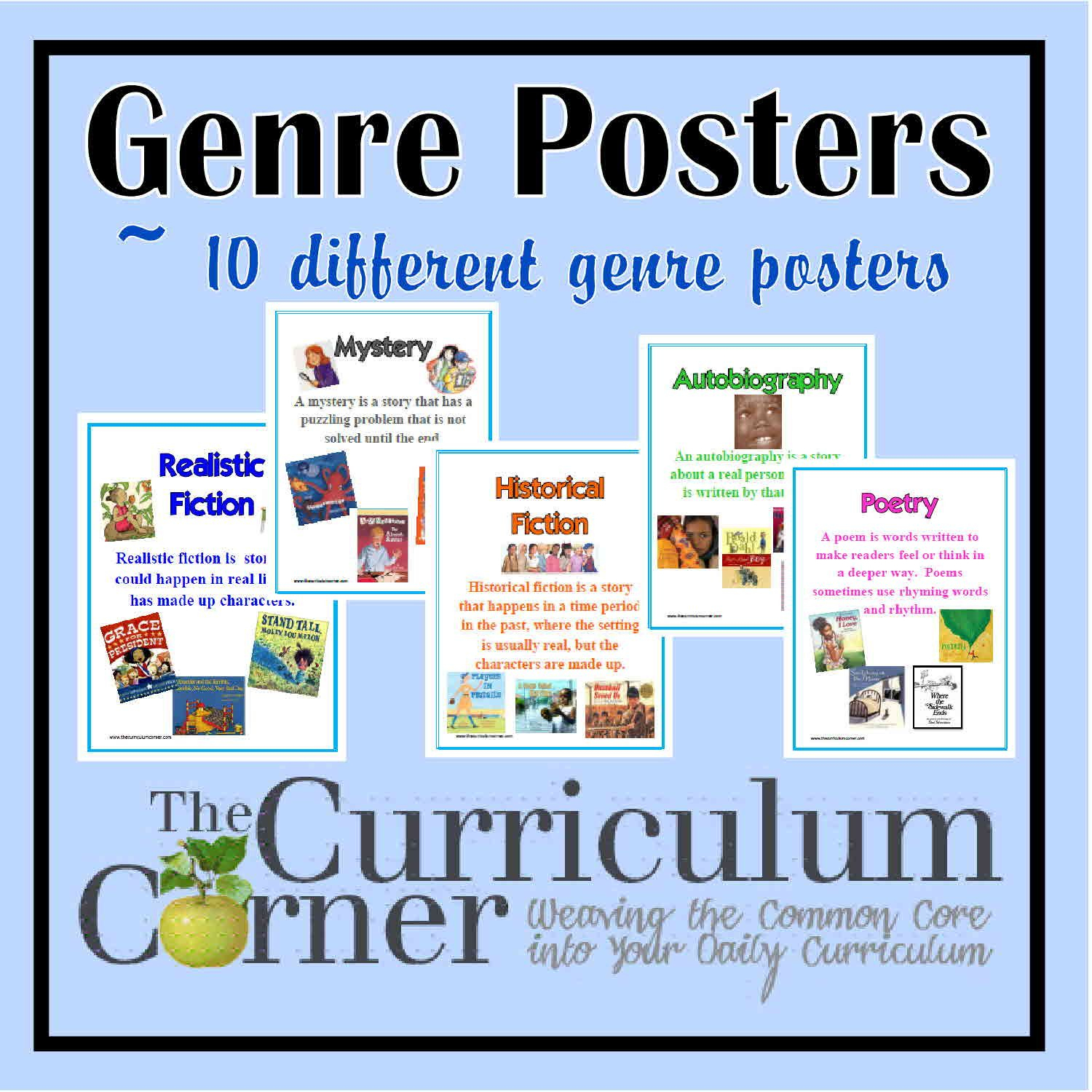 Genre Posters | Reading Workshop | Pinterest | Genre Posters - Genre Posters Free Printable