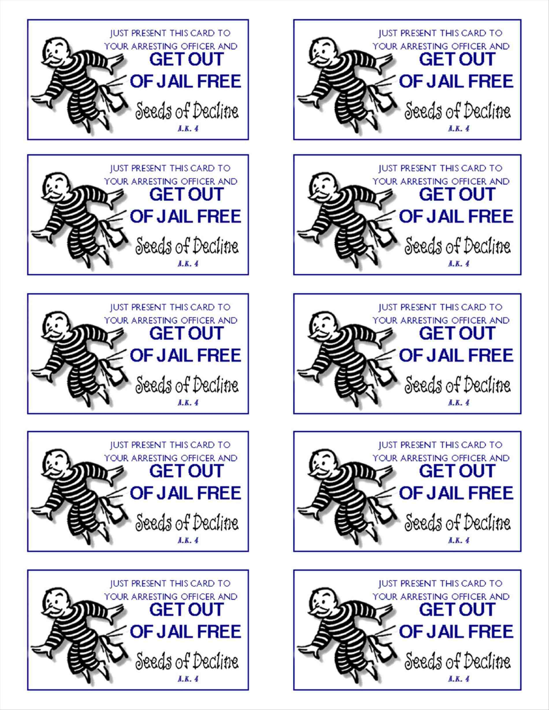 Get Out Of Free Card Template 28 Images Prisons Data Driven Cityget - Get Out Of Jail Free Card Printable
