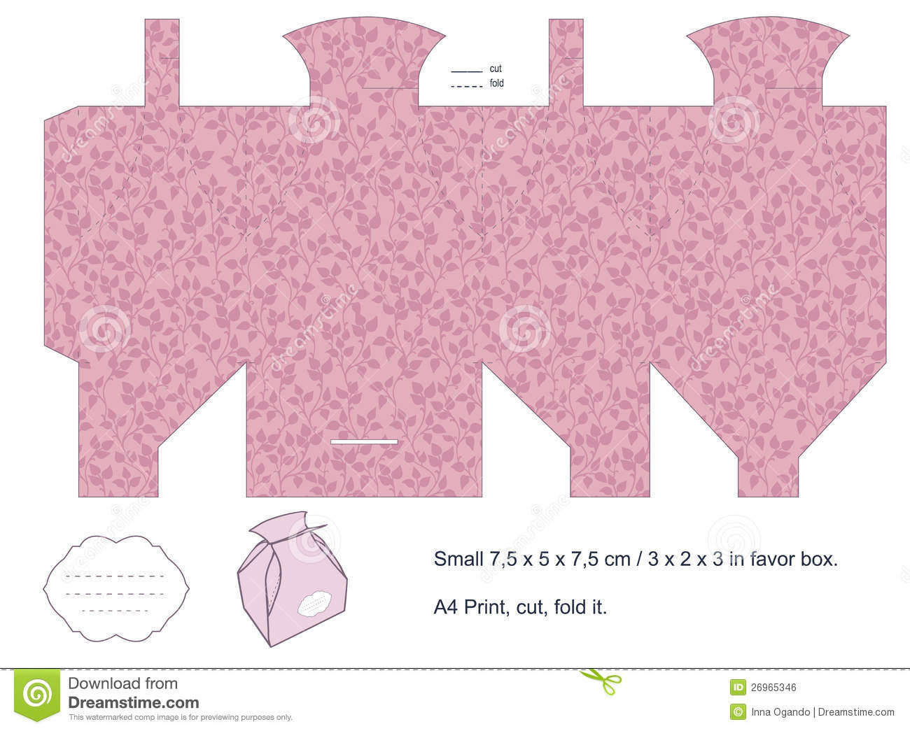 Gift Box Template Stock Vector. Illustration Of Celebration - 26965346 - Gift Box Templates Free Printable