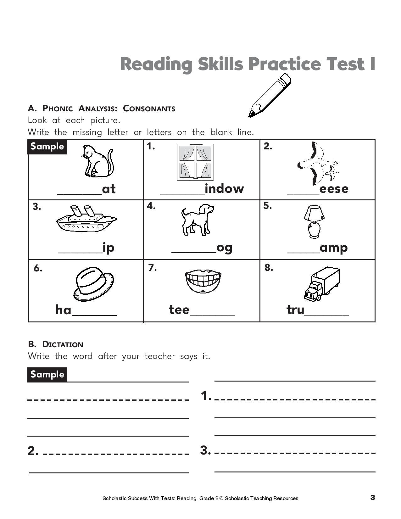 Give Your Child This Printable Reading Practice Test On Phonics - Hooked On Phonics Free Printable Worksheets