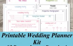 Free Printable Wedding Planner Forms