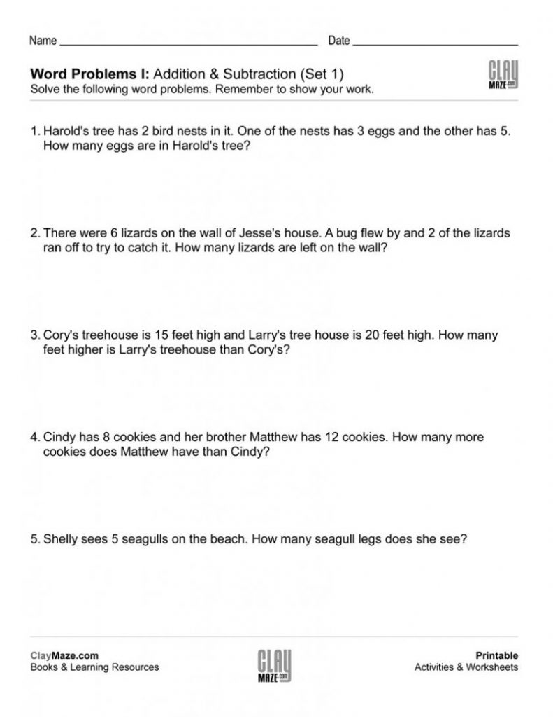 Grade Step Division Word Problems Worksheets Download Them And Try - Free Printable Word Problems 2Nd Grade