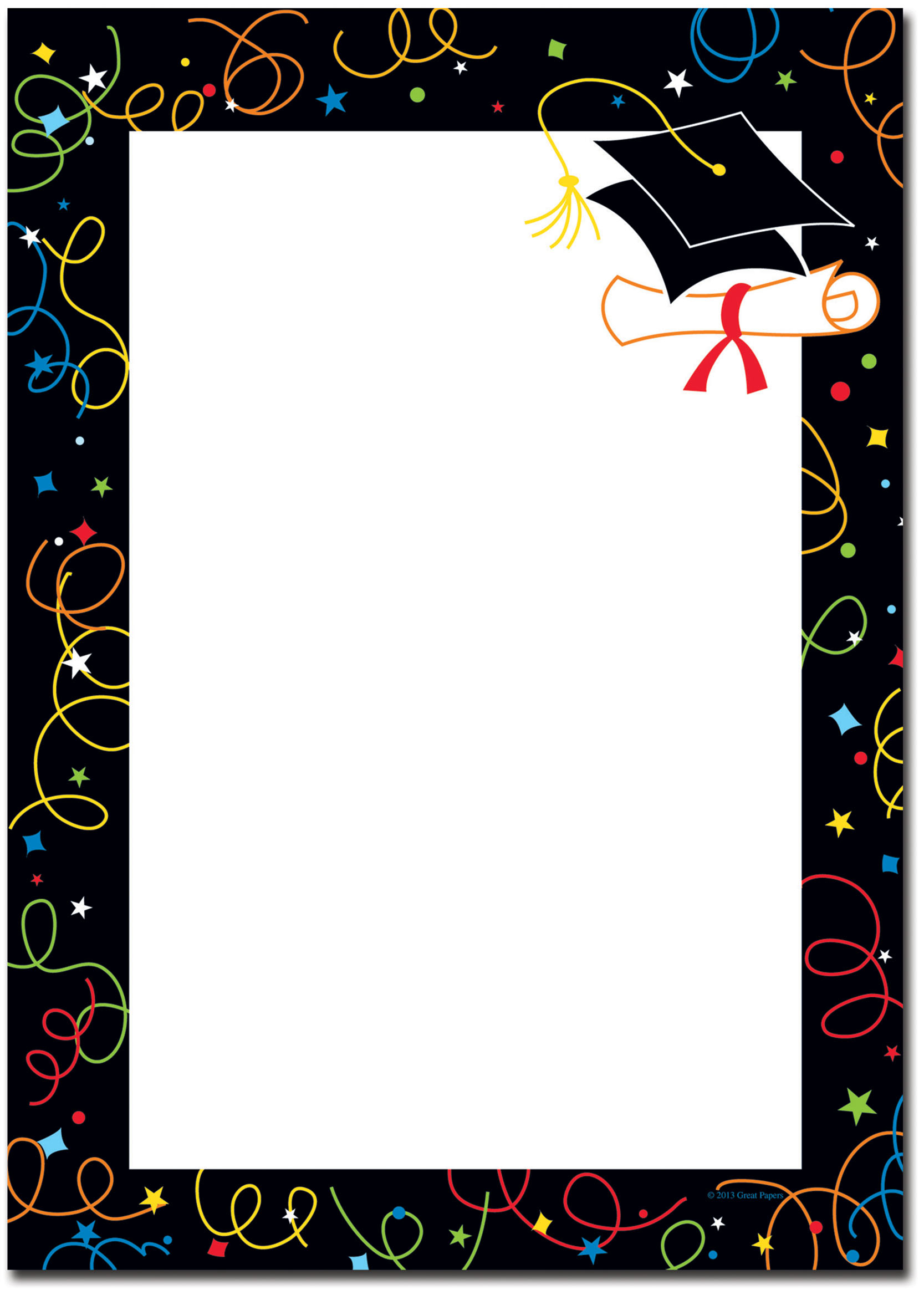 Graduation Border Templates Free Printable Paper - 7.19.hus - Free Printable Graduation Paper