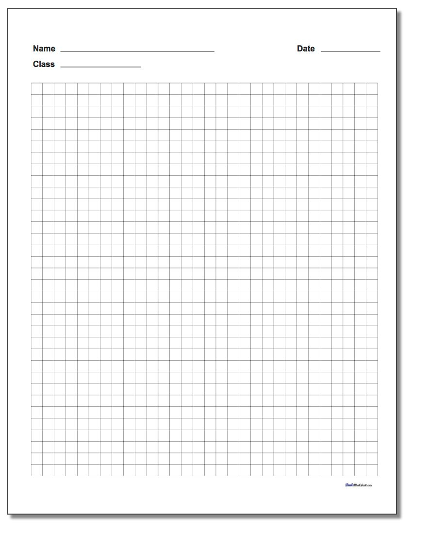 Graph Paper - Free Printable Graph Paper With Numbers