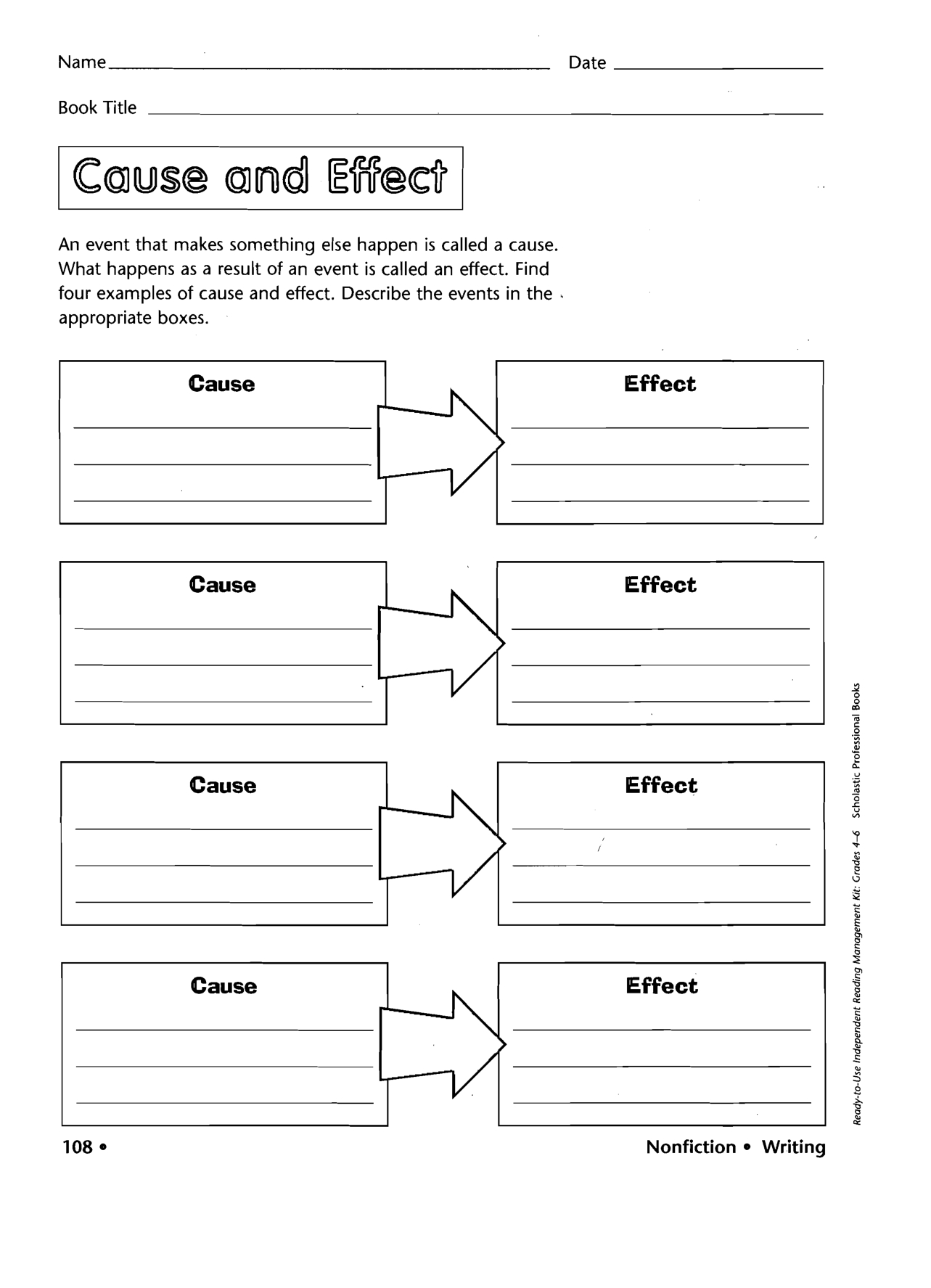 Graphic Organizers Printable | Printable Cause Effect Graphic - Free Printable Graphic Organizers