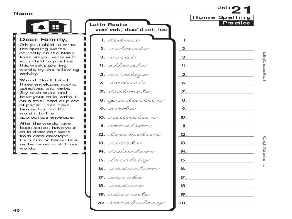 Greek And Latin Roots 4Th Grade Worksheets To Printable - Math - Free Printable Greek And Latin Roots