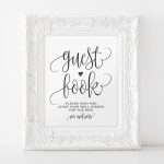 Guest Book Sign Please Sign Our Guest Book Guest Book | Etsy   Please Sign Our Guestbook Free Printable