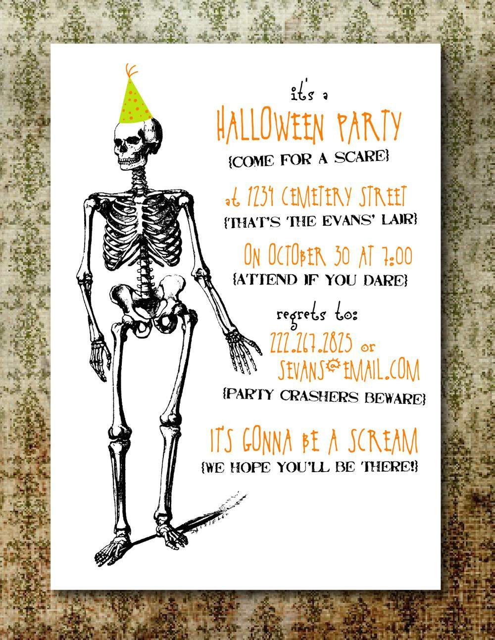 Halloween Invitations Online Printable Chic Free Printable Halloween - Free Online Halloween Invitations Printable